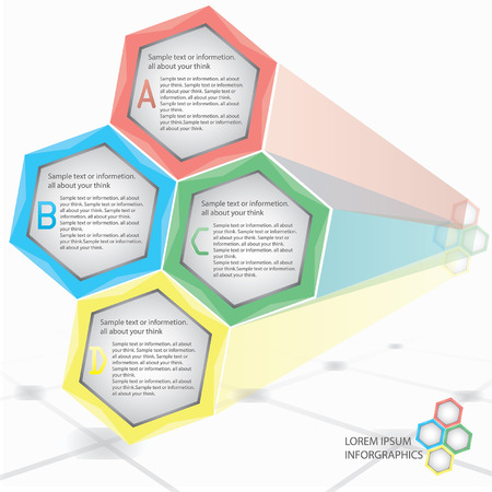 honeycomb information, Business graph, moment of informationのイラスト素材