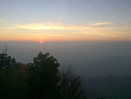 morning mountainの写真素材