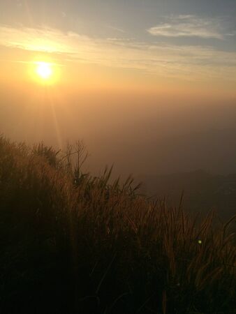 morning mountainの写真素材