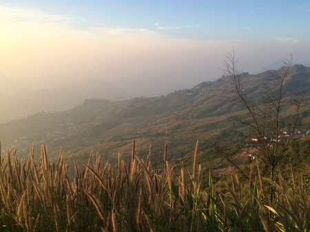 morning mountainの写真素材