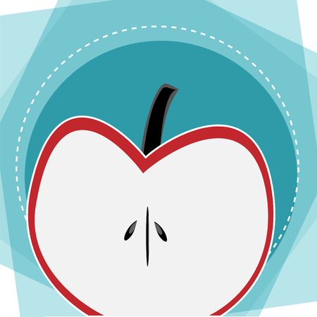 Apple background advertisingのイラスト素材