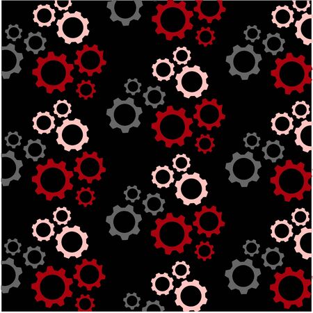 gear machine technology background abstract patternのイラスト素材