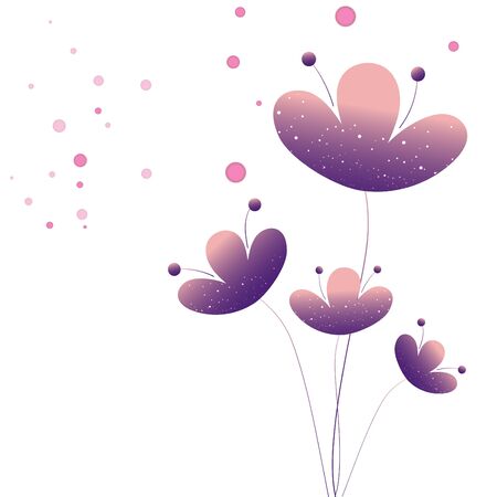 hand drawn flower backgroundのイラスト素材