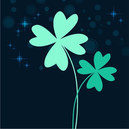 Leaf clover idea design illustration.のイラスト素材