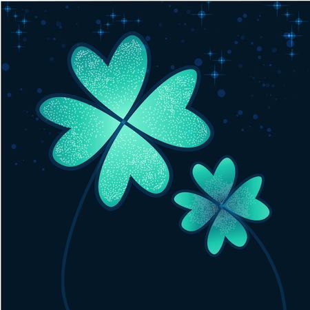 Leaf clover idea design illustration.のイラスト素材
