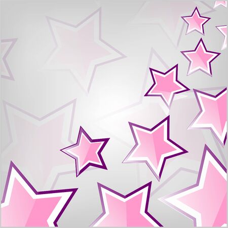 Abstract template background star pink grayのイラスト素材