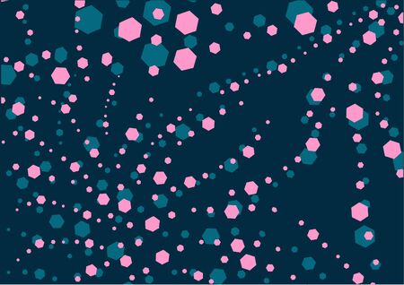 Abstract template background pink dark blue polygonのイラスト素材