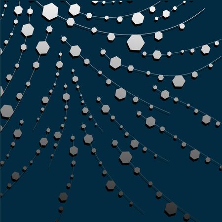 Abstract template background gray dark blue polygonのイラスト素材