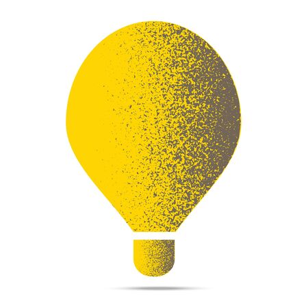 Creative idea design in yellow mustard-gray grunge styleのイラスト素材