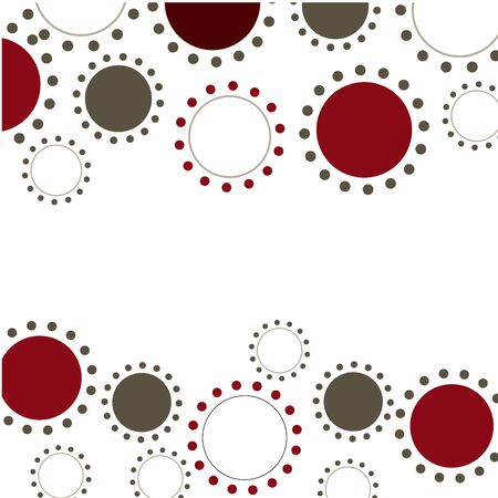 Abstract template background idea design style dark red green cream vector.のイラスト素材