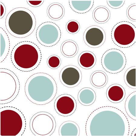 Abstract template background idea design style dark red green cream dashed lines vector.のイラスト素材