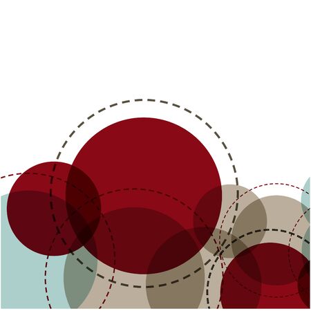 Abstract template background idea design style dark red green cream dashed lines vector.のイラスト素材