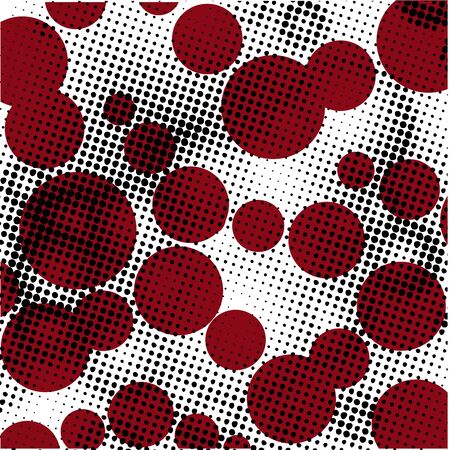 Red circular abstract pattern.のイラスト素材