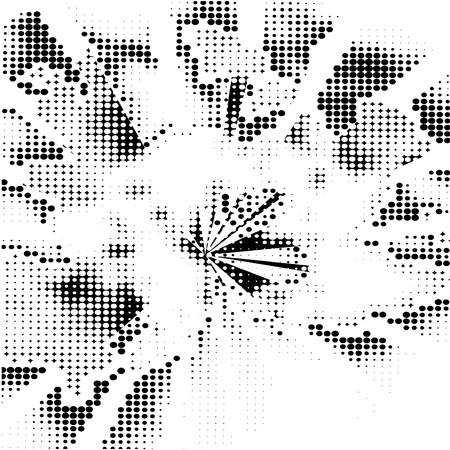 Abstract color grunge burst vector idea design black white dotのイラスト素材