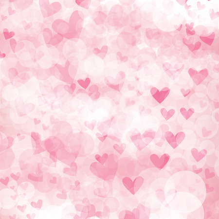 Background graphic bokeh abstract sweet color style white and pink vector love heart valentines day idea designのイラスト素材