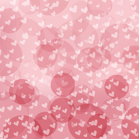 Background graphic bokeh abstract sweet color style white and pink vector love heart valentines day idea designのイラスト素材