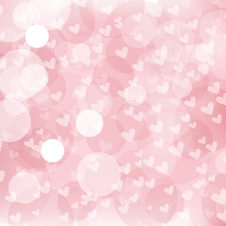 Background graphic bokeh abstract sweet color style white and pink vector love heart valentines day idea designのイラスト素材