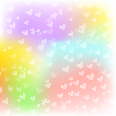 Background graphic bokeh abstract sweet color style white and pink vector love heart valentines day idea designのイラスト素材