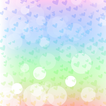 Background graphic bokeh abstract sweet color style white and pink vector love heart valentines day idea designのイラスト素材