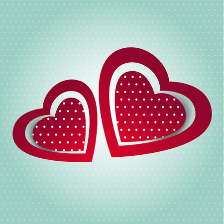 abstract background graphic color vector love heart valentines day idea designのイラスト素材