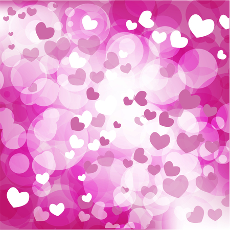 Bokeh heart romantic abstract backgroundのイラスト素材