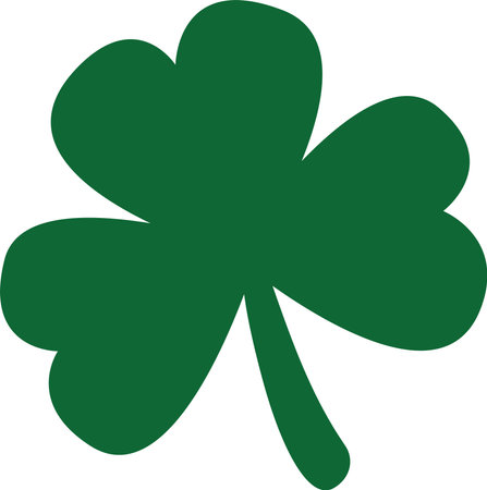 Clover icon isolated on white background. St. Patrick's Day symbolのイラスト素材