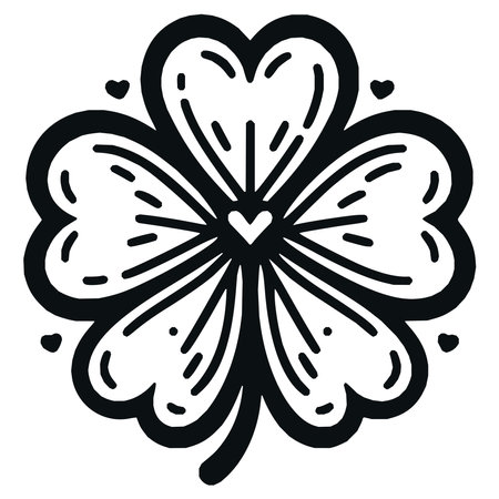 Clover leaf icon. Simple illustration of clover leaf vector icon for webのイラスト素材