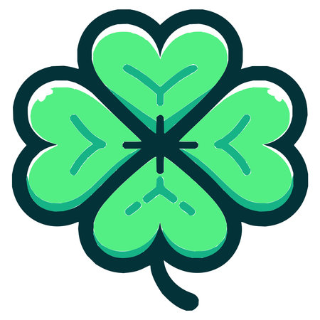 Four leaf clover. St. Patrick's Day. Vector illustrationのイラスト素材