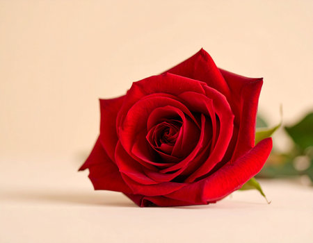 Red rose on a white background. Valentine's day. Love.の素材
