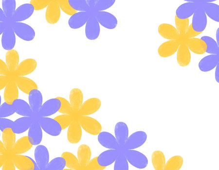 Watercolor flower frame on white background. Watercolor floral pattern.の素材