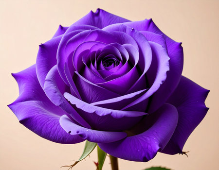 purple rose close-up on a light background, macro photoの素材
