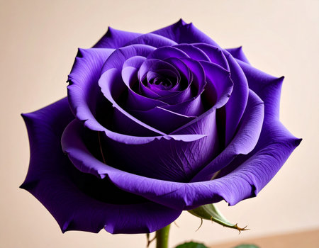 purple rose on a brown background, close-up of a flowerの素材