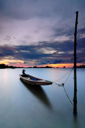 Boat Aloneの写真素材