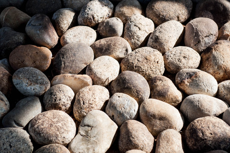 Decorative floor texture with stonesの写真素材