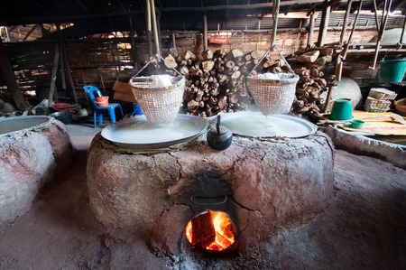 mountainous Salt ,ancient salt at Amphoe Bo Kluea ,Nan province , Thailandの写真素材