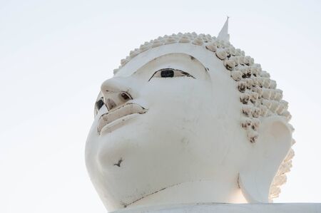 Image white buddha statue at Wat Phra Phutthabat Doi LonTak provincThailandの写真素材