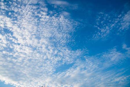 Cloudy blue sky abstract backgroundの写真素材