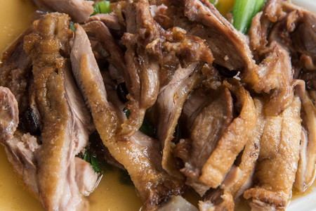 Roast Duck With Coffee Beansの写真素材