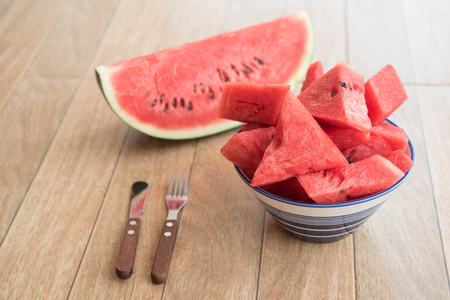 Sliced watermelonの写真素材
