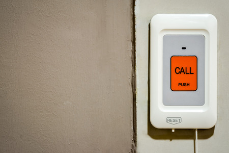 Emergency/Nurse call button. dark tone.