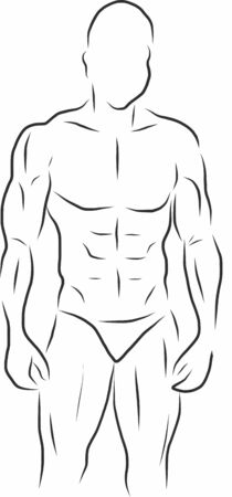 sketch manのイラスト素材