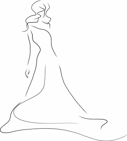 Dress Sketchのイラスト素材