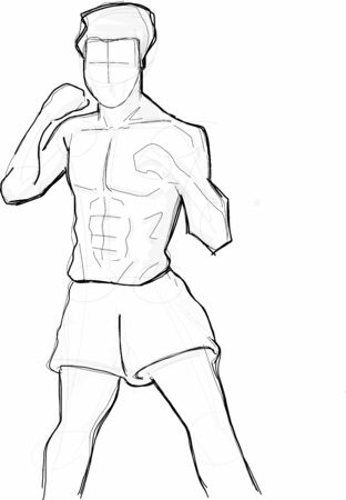 Thai Boxingのイラスト素材