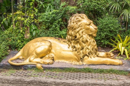 Lion statueの写真素材