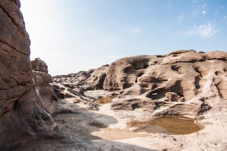 Sam-Pan-Bok Grand Canyon, Ubon Ratchathani, Thailandの写真素材