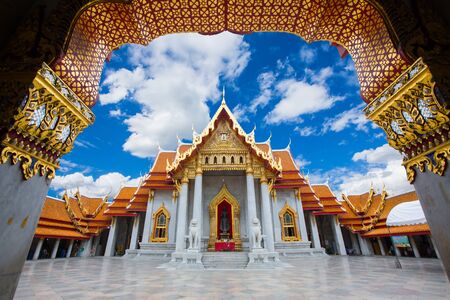 Wat Benchamabophit Dusitvanaram is a Buddhist temple in the Dusit district of Bangkok, Thailand. Also known as the marble temple, it is one of Bangkok's most beautiful temples and a major tourist attractionのeditorial素材
