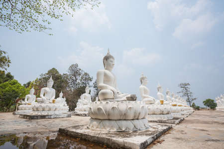 Statues  84 Lord Buddha, Temple- Wat Bung Khi Lek at Khemarat Ubon Ratchathani Thailand.の写真素材