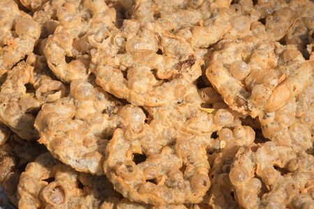 Delicious dessert of fried pastry Kong Thailand.の写真素材