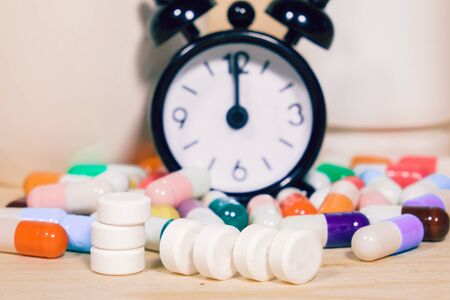 Take medicine on time, doctor prescribedの写真素材