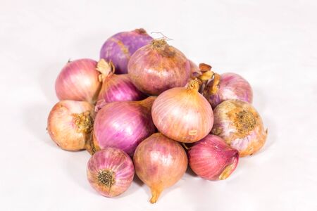 Onion, cooking machine On a white backgroundの写真素材